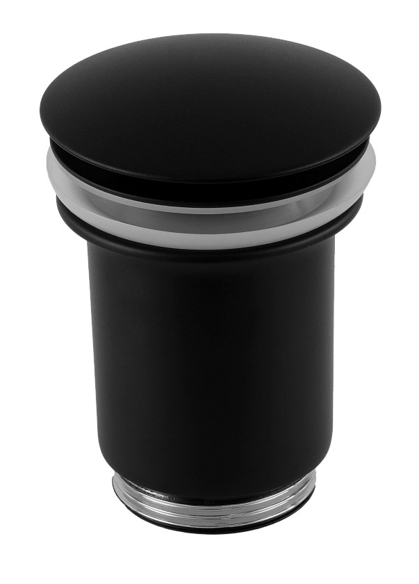 Донный клапан без перелива 1”1/4 Remer 904CC114NO черный матовый