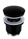 Донный клапан с переливом 1”1/4 Remer 905CC2114NO черный матовый - изображение 1
