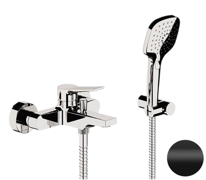 Смеситель для ванны Remer Rubinetterie Slash &amp; Dot SL02NO, черный матовый