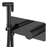 Смеситель с гигиеническим душем Boheme Stick, черный, 127-BB