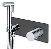 Смеситель с гигиеническим душем Boheme Stick, черный, 127-BCR