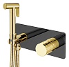 Смеситель с гигиеническим душем Boheme Stick, черный, 127-BG