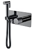 Смеситель с гигиеническим душем Boheme Stick, графит глянец, 127-SGM.2