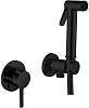 Смеситель с гигиеническим душем Paffoni, черный, KITDUP110NO