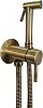 Смеситель с гигиеническим душем Paffoni Tweet Round, бронза, ZDUP110BR