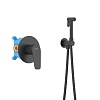 Смеситель с гигиеническим душем Aquatek БЕТТА, черный, AQ1119MB