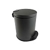 Корзина для мусора с педалью 5л AQUATEK, матовый черный AQ4016MB Вега