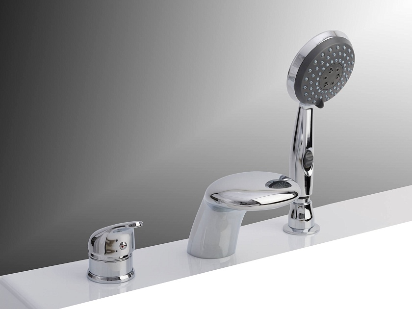 Смеситель на борт ванны Aquatek Кобра, хром, ST-0000013
