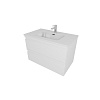 Тумба с раковиной Aquatek, 45.2 см, белый матовый, AQ77080-MW