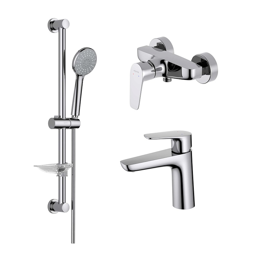 Комплект для ванны Aquatek Бетта, хром, AQ1131CR