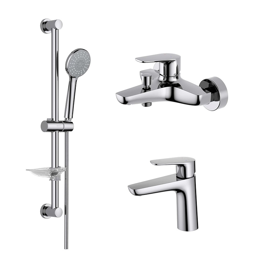 Комплект для ванны Aquatek Бетта, хром, AQ1130CR