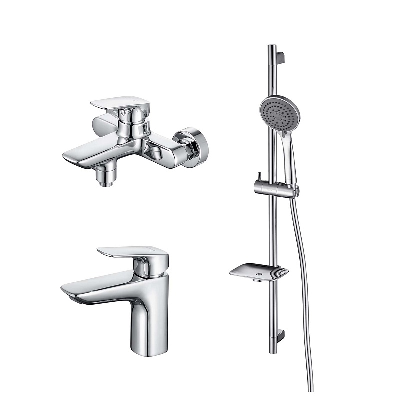 Комплект для ванны Aquatek Вега, хром, AQ1030CR