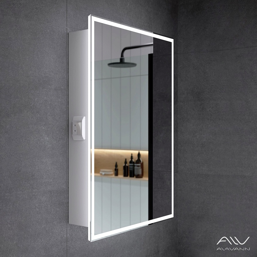 Шкаф с зеркалом Alavann Rita, 50 см, ALV0287002