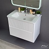 Тумба с раковиной Alavann Wave ALV1112000 80 белый