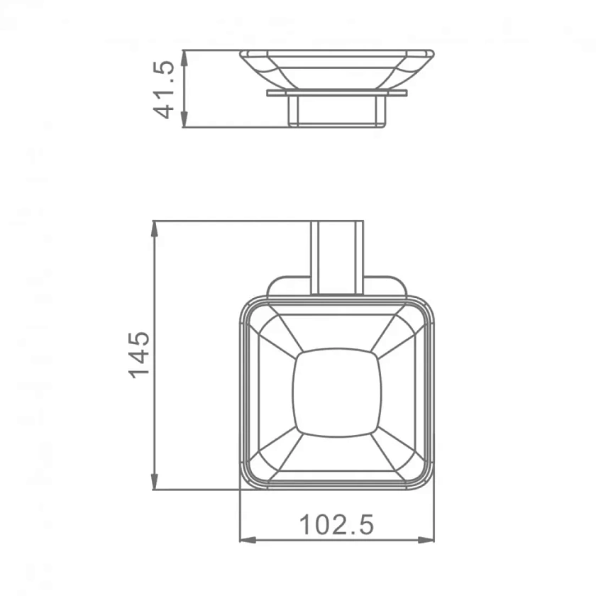 Держатель + мыльница Raglo R301.02 хром