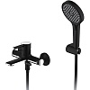 Смеситель для ванны Gappo G03-6, черный/хром, G3203-6
