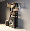 Шкаф над стиральной машиной 1Marka Grunge Loft, 66 см, дуб вотан, Ц0000005249