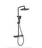 Душевая система MELANA Male, поворотный, матовая, черный, F610501B MALE