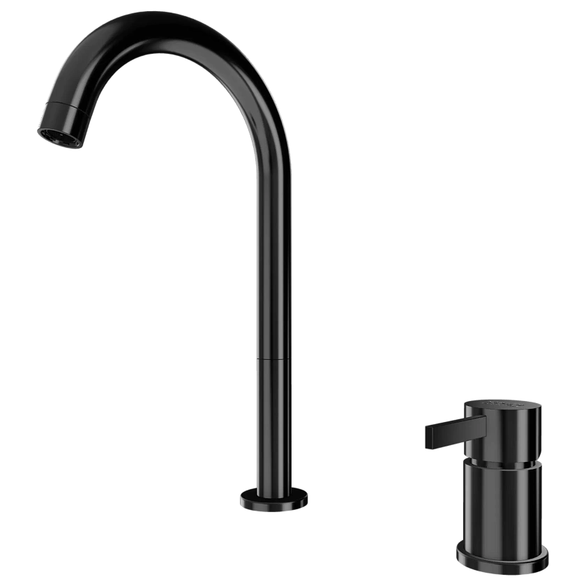 Смеситель для раковины Remer Rubinetterie Metrica MC57LCFP, черный брашированный хром
