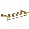 Полотенцедержатель с полкой WONZON &amp; WOGHAND POLO, Темное золото (WW-8981-DG)