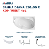 Ванна 1Marka Diana, 150х90, 01ди1590пкп