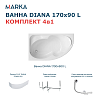 Ванна 1Marka Diana, 170х90, 01ди1790лкп