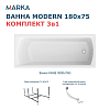 Ванна 1Marka Modern, 180х75, 01мод1875кс2+