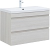 Тумба с раковиной Aquanet Нота New, 100 см, 00334206+00204096