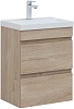 Тумба с раковиной Aquanet Нота New, 50 см, 00334196+00204095
