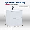 Тумба с раковиной Aquanet Терра 00313232+00326508 60 белый матовый