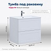 Тумба с раковиной Aquanet Терра 00313233+00326510 70 белый матовый
