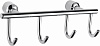 Вешалка с 4 крючками для ванной WONZON &amp; WOGHAND, Хром (WW-9382-4)