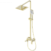 Душевая система Wonzon &amp; Woghand CUBE 2.0, поворотный, брашированная, золото, WW-88047068-BG