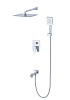Встраиваемая душевая система Wonzon &amp; Woghand FLEX, поворотный, глянцевая, хром, WW-88939072-CR