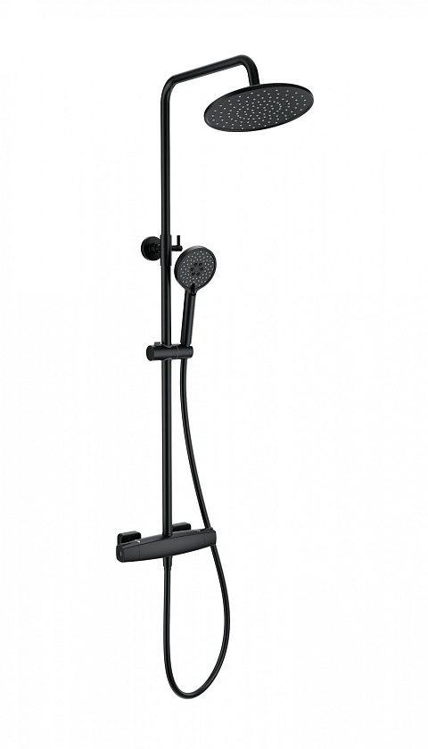 Душевая система Wonzon &amp;amp; Woghand NEO, матовая, черный, WW-B3035-A-MB