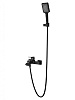 Смеситель для ванны Wonzon &amp; Woghand Flex, черный, WW-88037072-MB