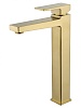 Смеситель для раковины Wonzon &amp; Woghand CUBE 2.0, высокий, золото, WW-88019068-BG