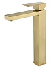 Смеситель для раковины Wonzon &amp; Woghand CUBE, высокий, золото, WW-88239016-BG