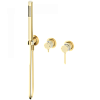 Встраиваемая душевая система Wonzon &amp; Woghand STICK, брашированная, золото, WW-838017-BG