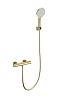 Термостатический смеситель для душа Wonzon &amp; Woghand INN, брашированное золото, WW-B2012-A-BG