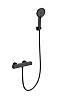 Термостатический смеситель для душа Wonzon &amp; Woghand STAY, матовый черный, WW-B2016-A-MB