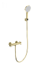 Термостатический смеситель для душа Wonzon &amp; Woghand, брашированное золото, WW-B2048-A-BG