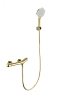 Термостатический смеситель для душа Wonzon &amp; Woghand, брашированное золото, WW-B2057-A-BG
