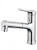 Смеситель для раковины с выдвижным изливом Wonzon &amp; Woghand, хром, WW-A40862-CR