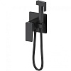 Смеситель с гигиеническим душем Wonzon &amp; Woghand CUBE 2.0, черный, WW-88829068-MB