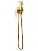 Смеситель с гигиеническим душем Wonzon &amp; Woghand CUBE, золото, WW-88829016-BG