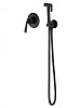 Смеситель с гигиеническим душем Wonzon &amp; Woghand STEAM, черный, WW-88849008-MB