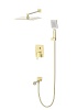 Встраиваемая душевая система Wonzon &amp; Woghand FLEX, поворотный, брашированная, золото, WW-88939072-BG