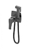 Смеситель с гигиеническим душем Wonzon &amp; Woghand FLEX, темный графит, WW-88829072-BGM