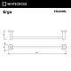 Держатель для полотенец WHITECROSS Ergo, черный матовый, ER2250BL - изображение 2